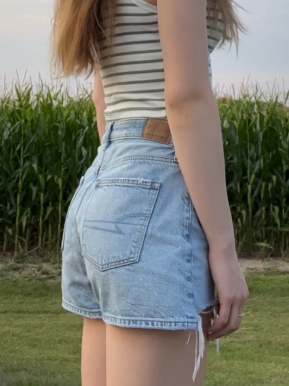 (2) American Eagle Outfitters Light Blue Jean Shorts